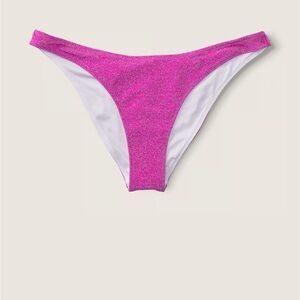 Pink Victoria’s Secret Shimmer Brazilian Bikini Bottom